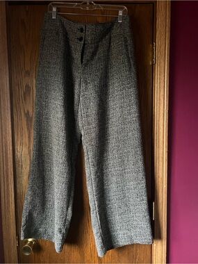 Fashion Bug Gray Wide-Leg Dress Pants C8 size 12 women’s